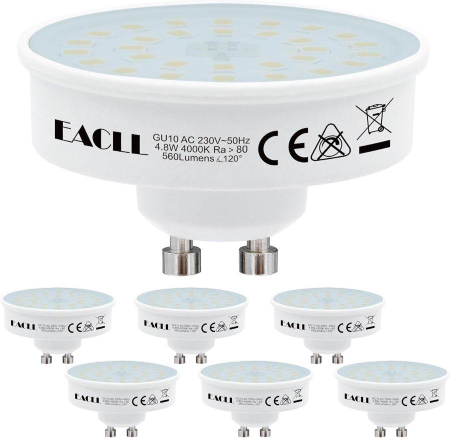 EACLL GU10 LED 4,8 W, 6er-Pack