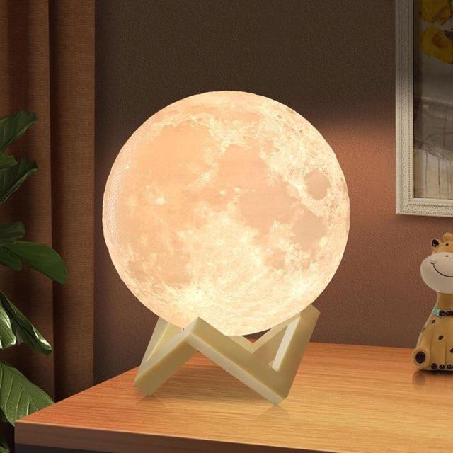 ACED Mondlampe 3D, 15 cm, Touch und Fernbedienung