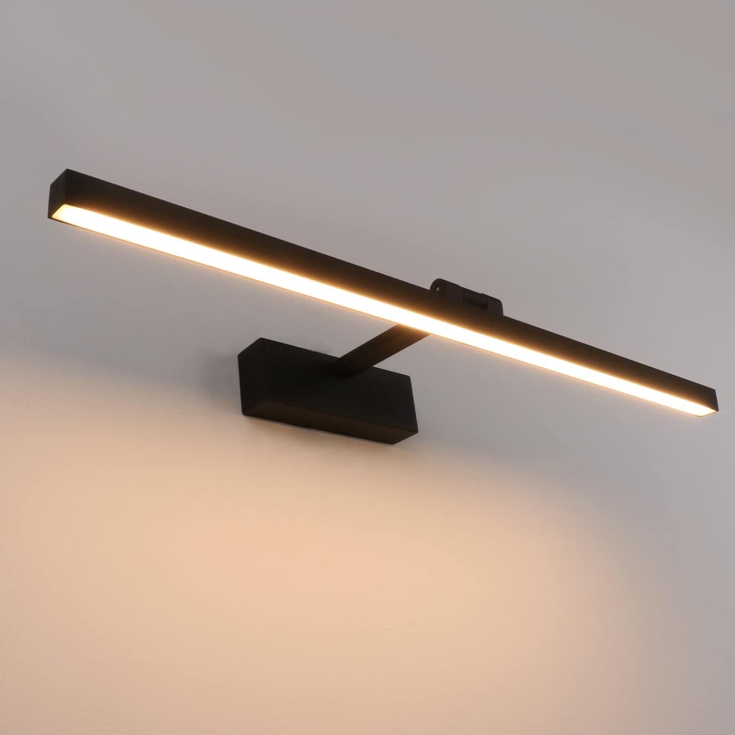 Klighten Klighten LED-Spiegelleuchte 60 cm, 3000 K, Schwarz
