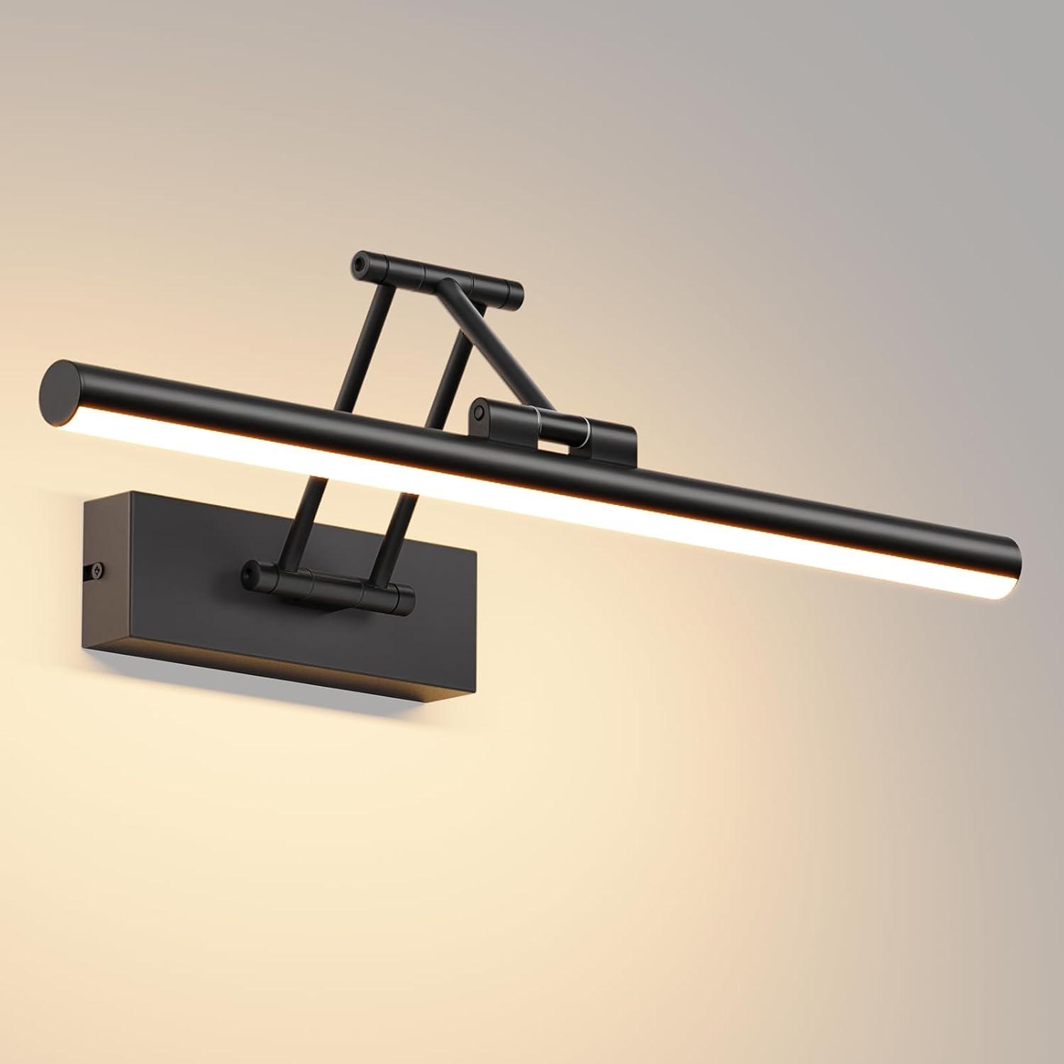 Klighten LED-Spiegellampe 40 cm, 3000 K, Schwarz