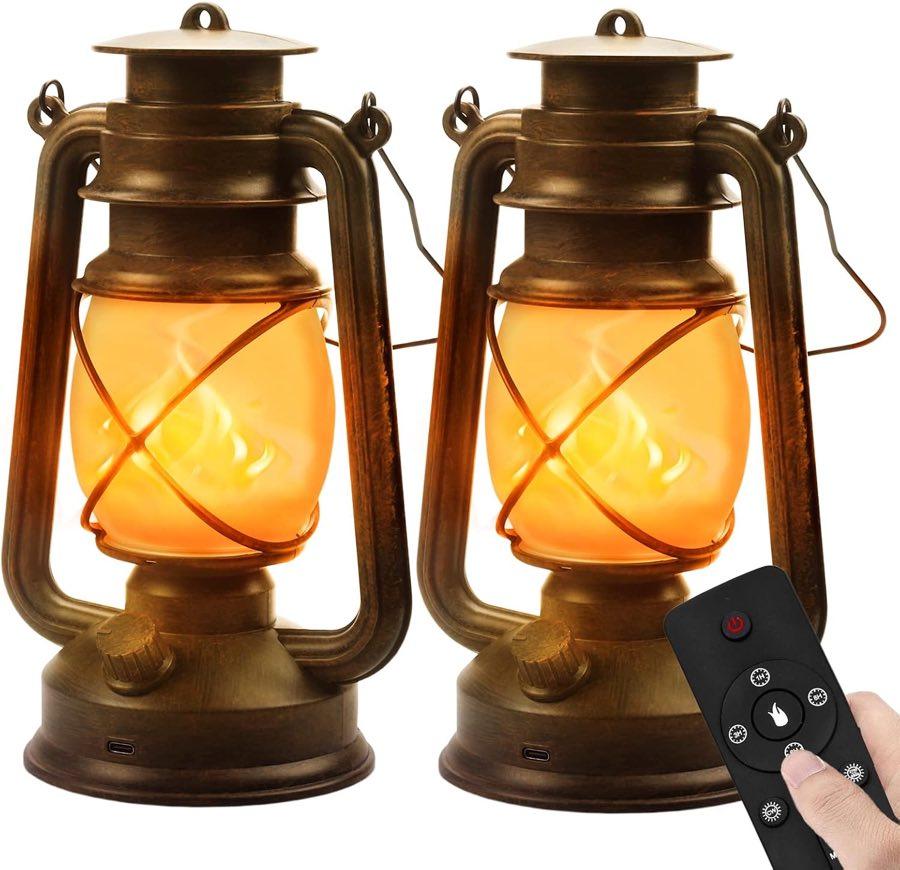 Hzitcigm LED-Laterne 2er-Set