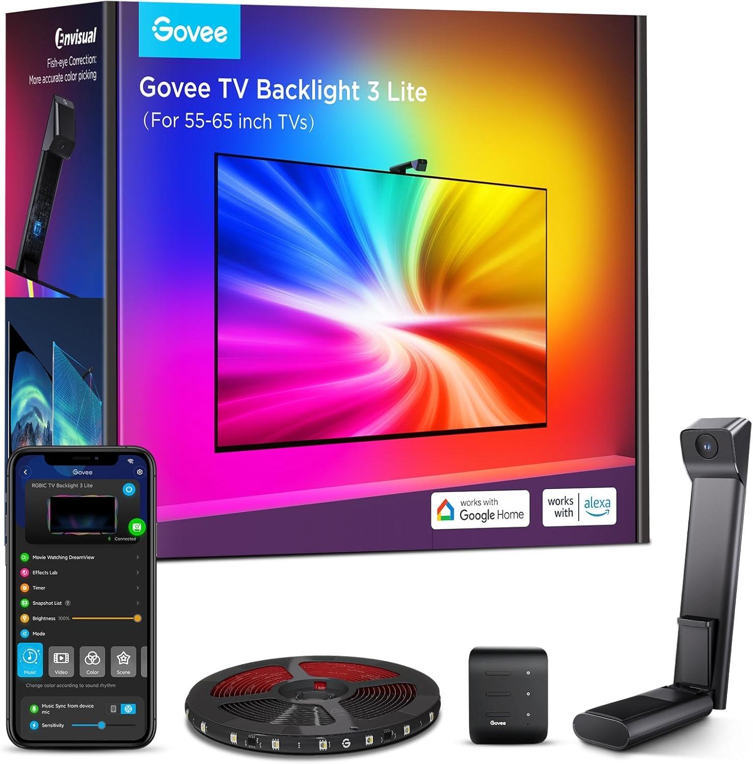 Govee Govee TV Hintergrundbeleuchtung 3 Lite, Fish-Eye, 55–65 Zoll - Produktbild