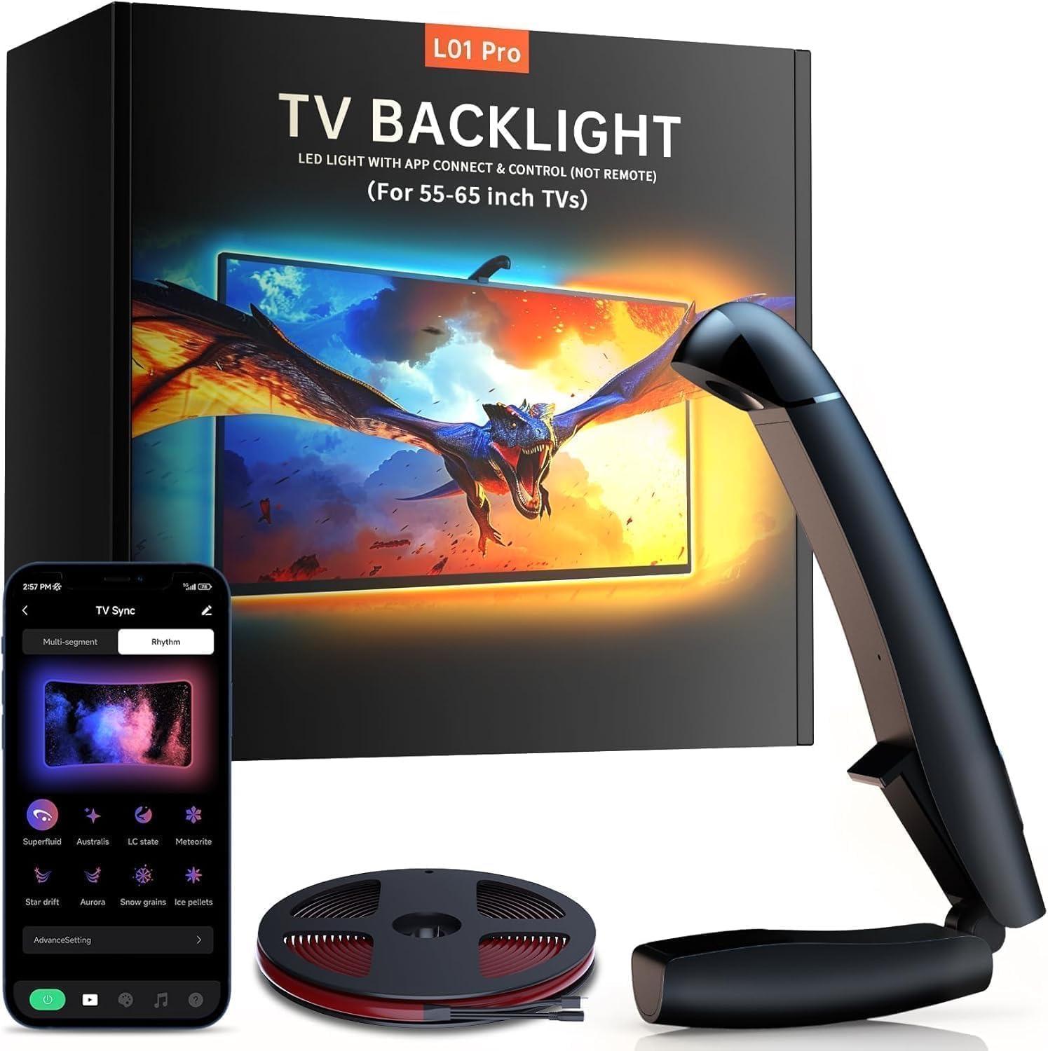 Gvyugke TV LED Hintergrundbeleuchtung 4,5 m, 55–65 Zoll