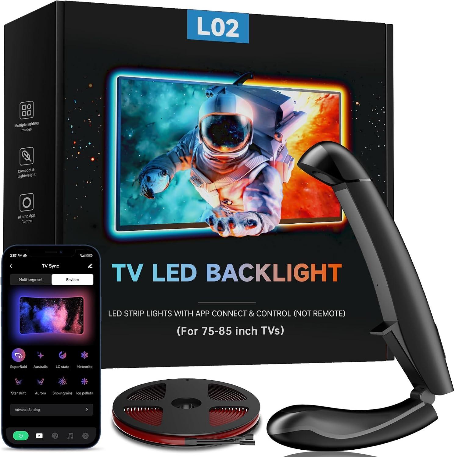 FFJ TV Hintergrundbeleuchtung 5,5 m Sync, 75–85 Zoll