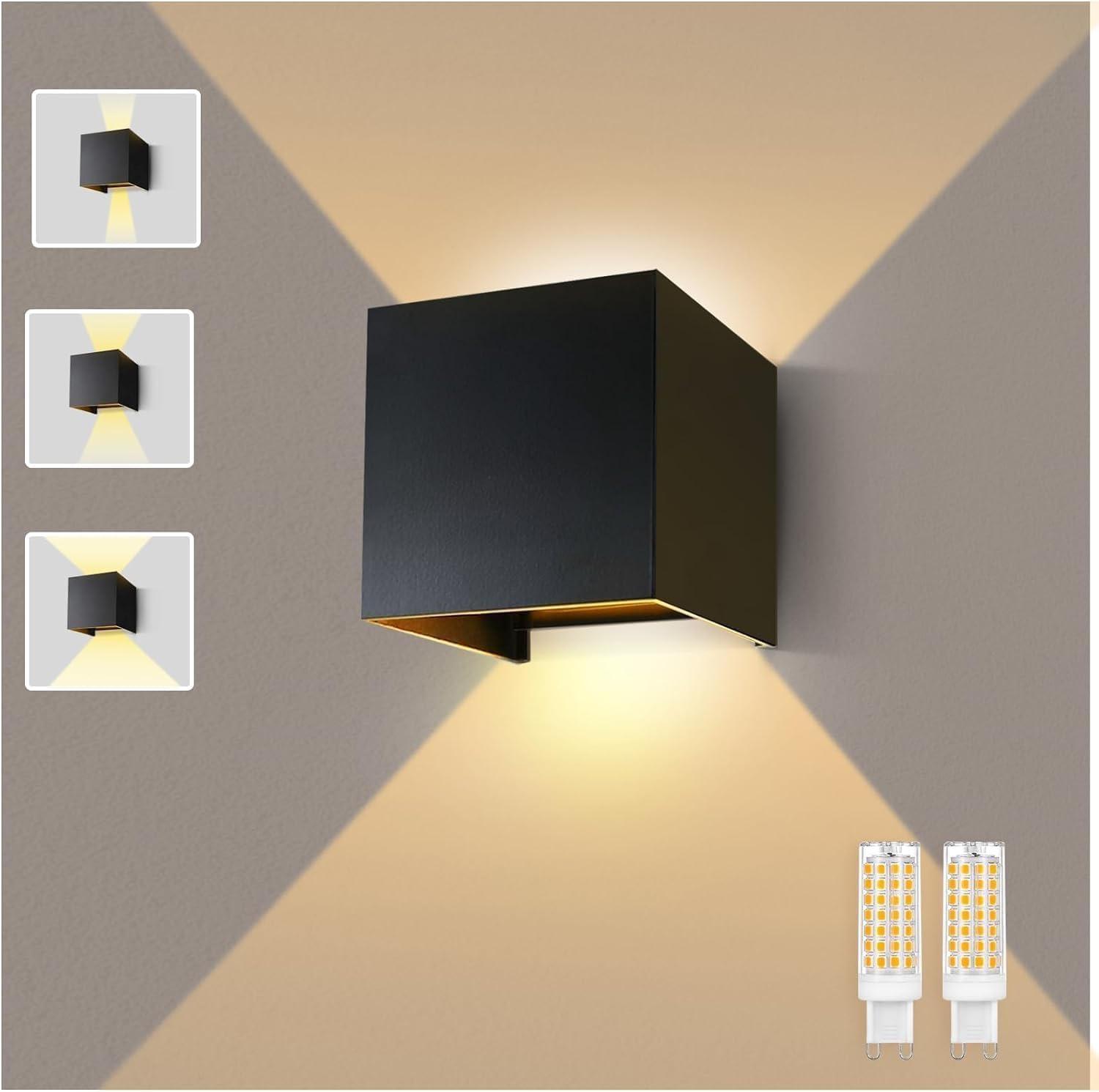 Lureshine Lureshine G9 Wandleuchte, Schwarz - Produktbild
