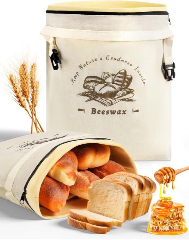Weenkler Bienenwachs-Brotbeutel 2er