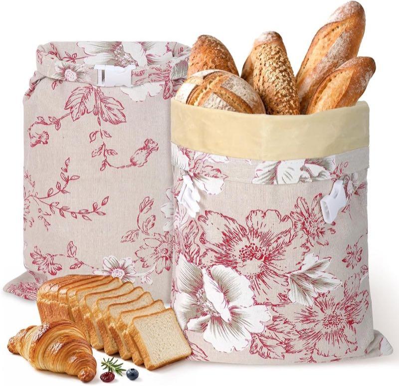 Maikuso Bienenwachs-Brotbeutel 2er