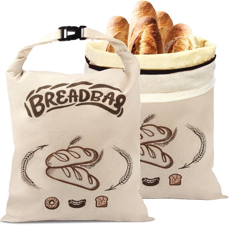 FLYAMAPIRIT Bienenwachs-Brotbeutel 2er