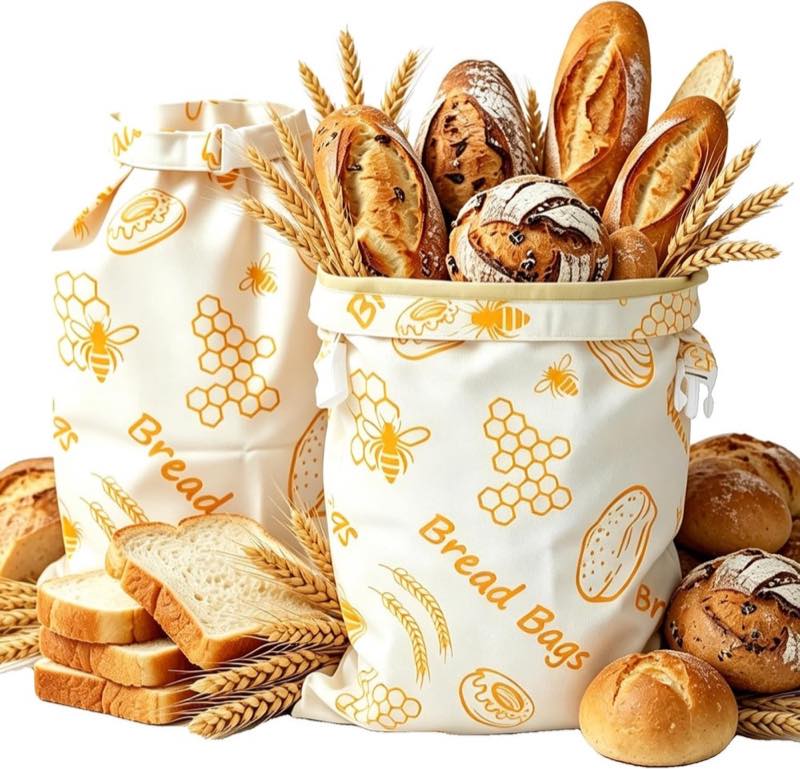drola Bienenwachs-Brotbeutel 2er