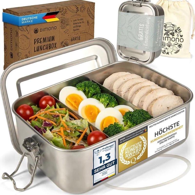 Dimono Lunchbox Edelstahl 1400 ml