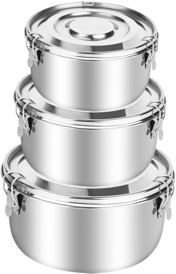 CTDMJ Edelstahl 3er-Set 660–1590 ml