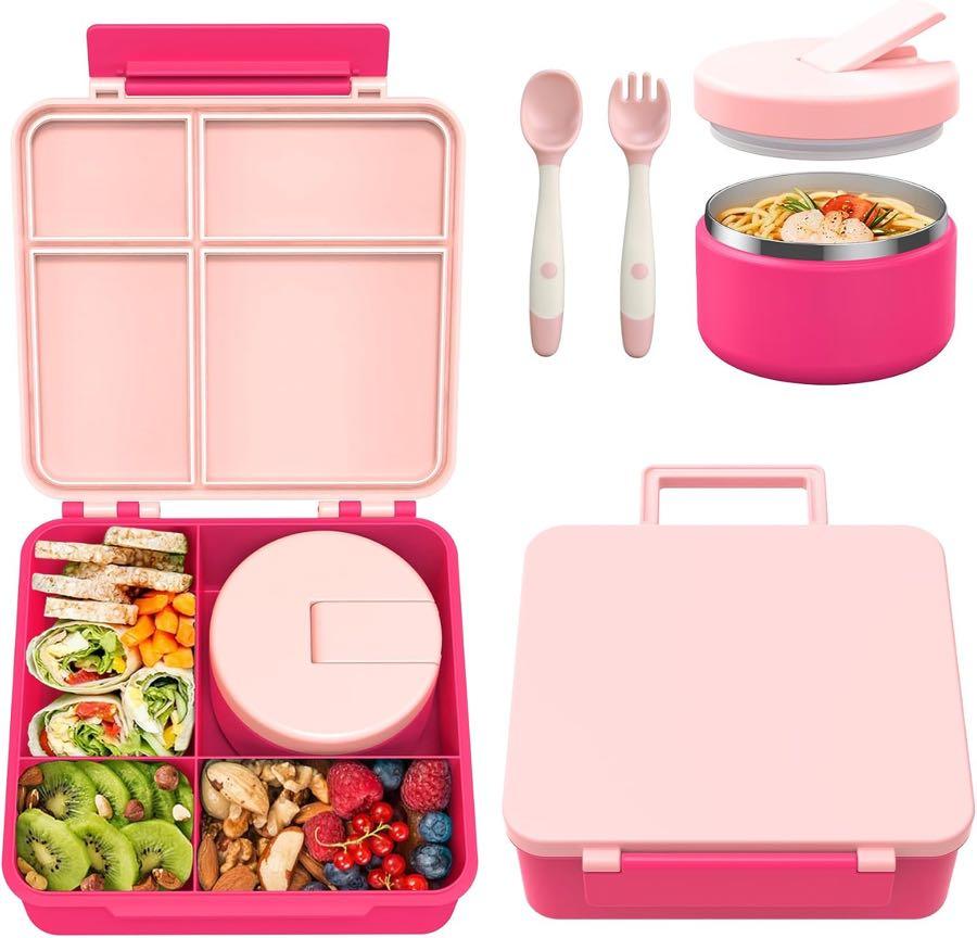 Itslife Bento-Set + 300-ml-Thermo Rosa