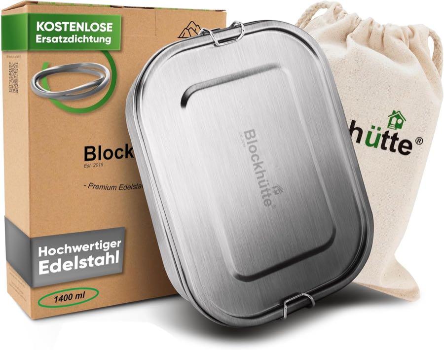 Blockhütte Blockhütte Edelstahl Brotdose 1400 ml