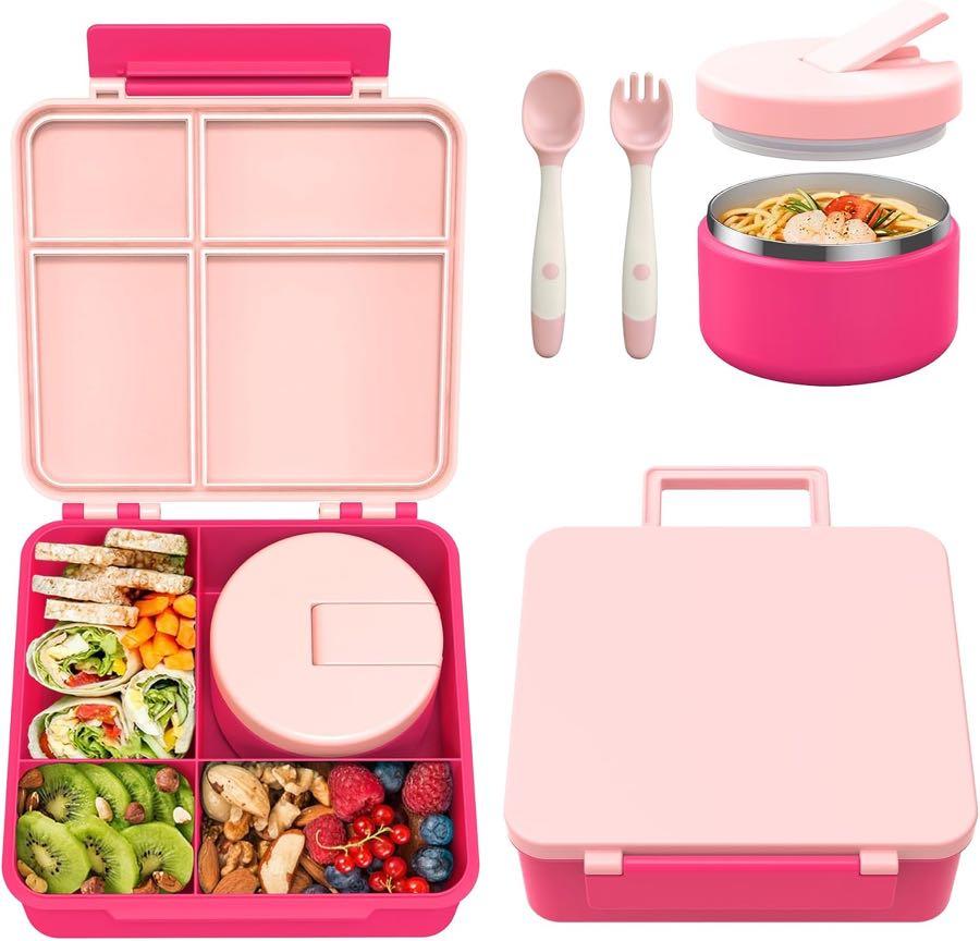 Itslife Bento 4 Fächer + Thermo Rosa