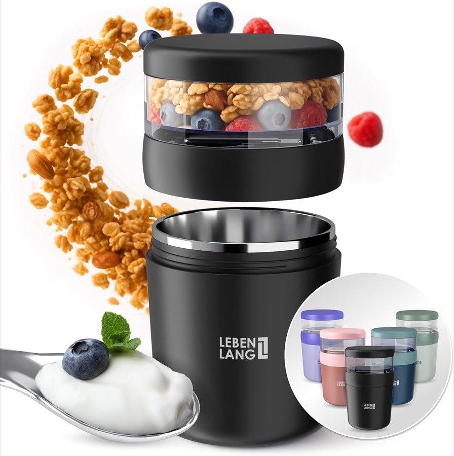 LEBENLANG Müslibecher 500+150 ml