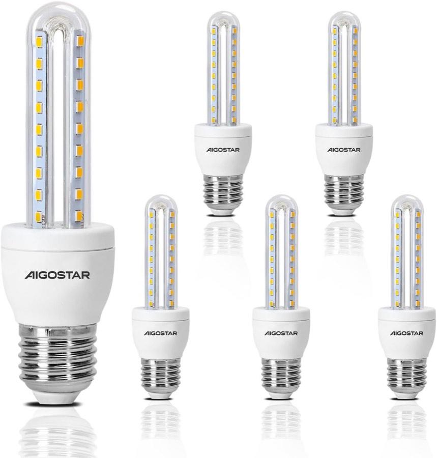 Aigostar E27 Mais 8 W, 730 lm, 3000 K, 5 Stück