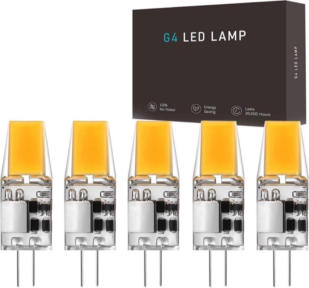 G4 LED 5 W, 3000 K, 5er Pack