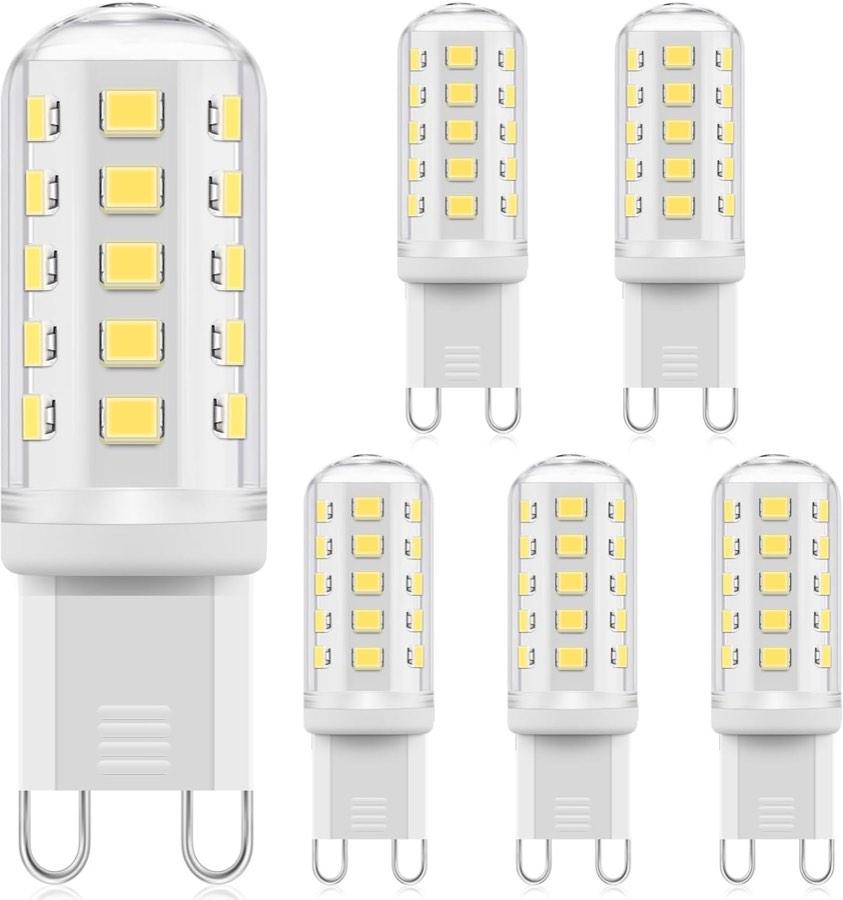 Ddlisu G9 LED 3 W dimmbar, 6000 K, 6er