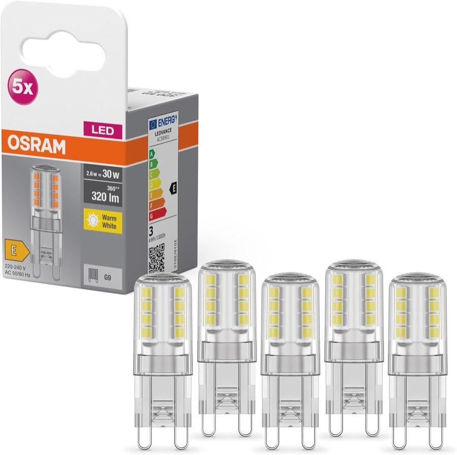 Osram Osram Star PIN G9, 2,6 W, 320 lm, 5er-Pack