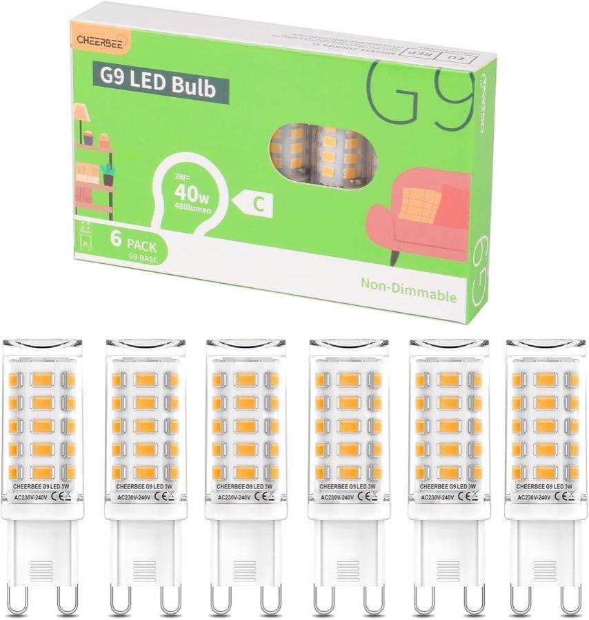 CHEERBEE G9 LED 3 W, 480 lm, 2700 K