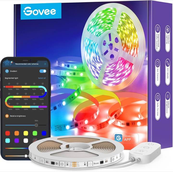 Govee Govee RGBIC LED-Streifen 5 m, Bluetooth