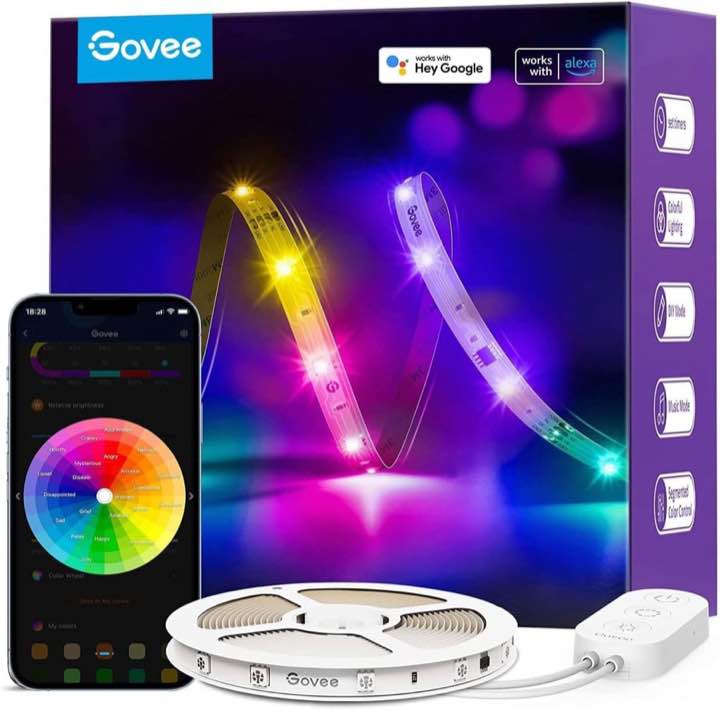 Govee RGBIC LED-Streifen 5 m mit Alexa