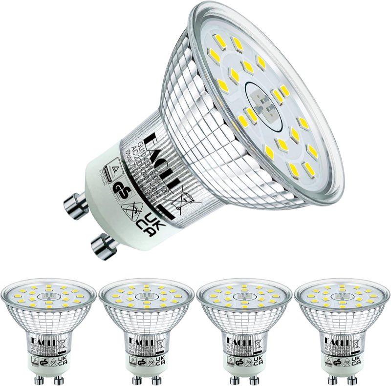 EACLL GU10 LED 4,9 W, 585 lm, 6000 K, 4er