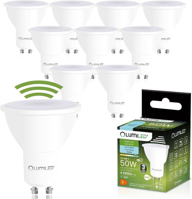Lumiled GU10 PAR16 mit PIR, 6 W, 580 lm, 6500 K, 10er