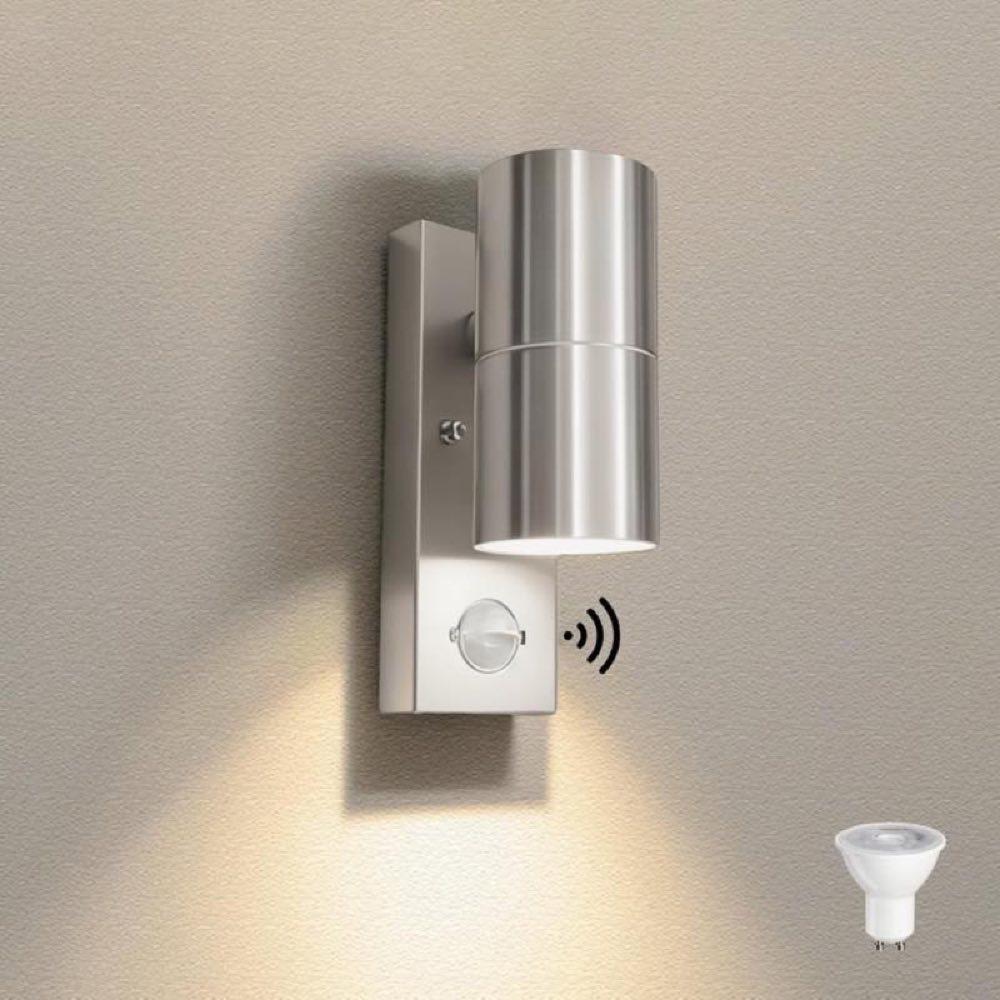 JNR Edelstahl-Außenlampe, IP54, GU10