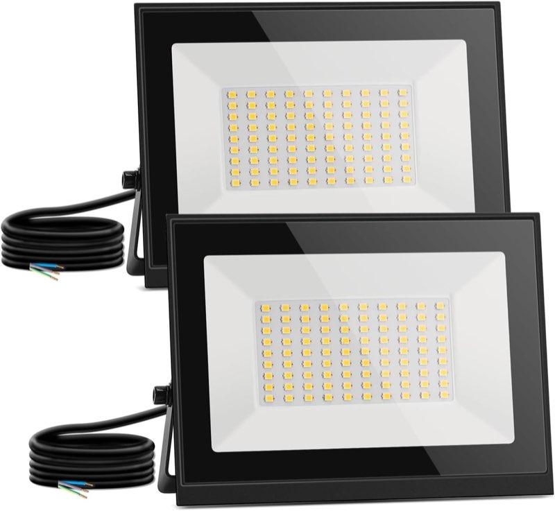 Aigostar LED Strahler außen 50W, 4500 Lumen, 2 Stück, 4000K, IP65