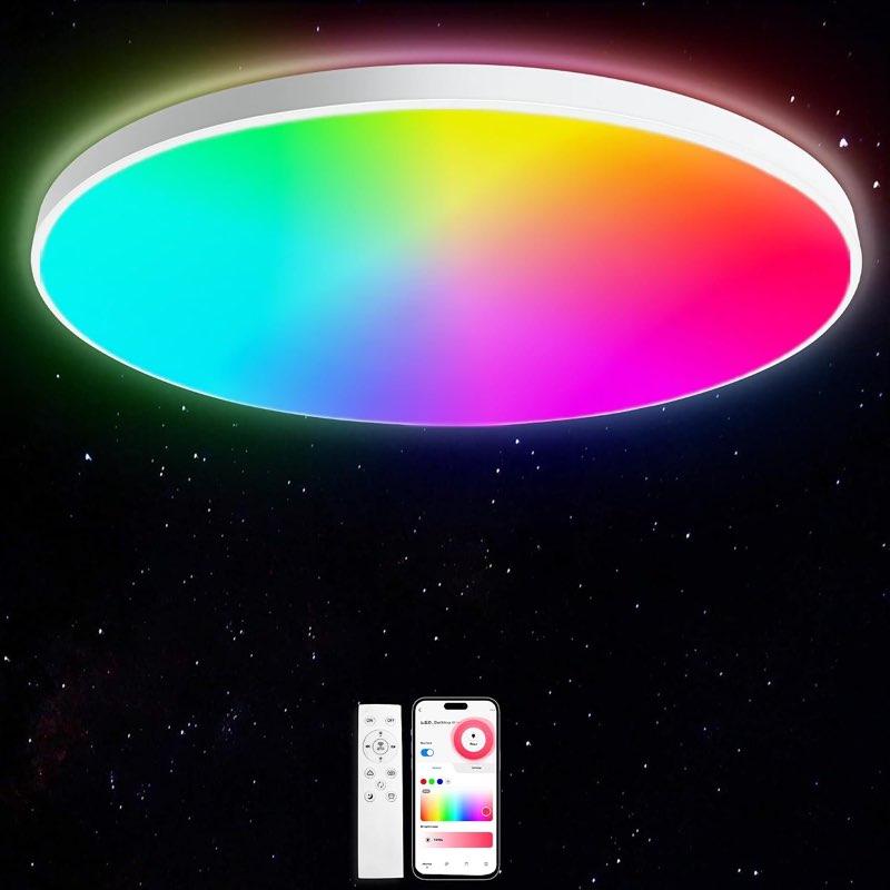 LED Deckenleuchte 20 W RGBIC, App, Ø 30 cm