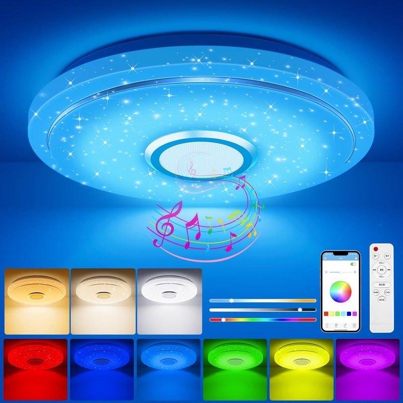 TOPPLEE TOPPLEE LED Deckenleuchte Sternenhimmel, 36 W
