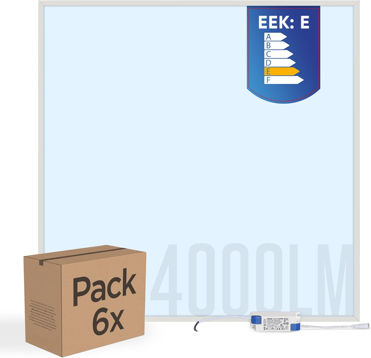 LECOM LECOM 6× LED-Panel 62×62