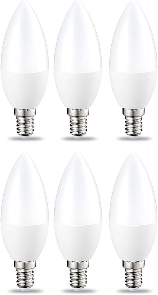 Amazon Basics E14 Kerze, 6 Stück