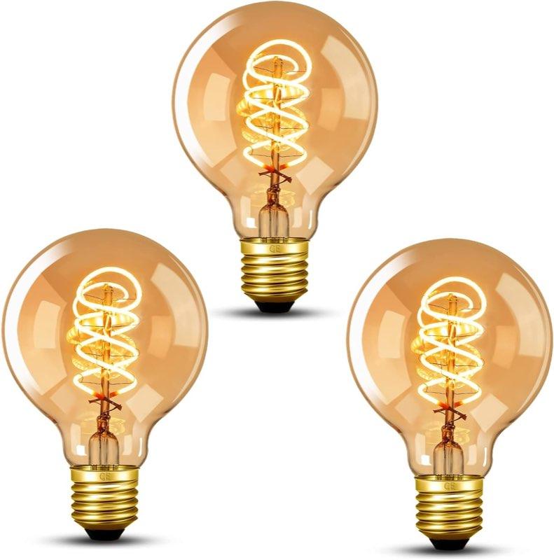 NUODIFAN E27 Filament dimmbar, 5 W, 2700 K, 3er