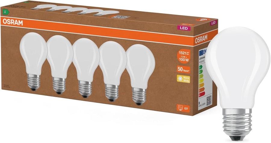 Osram E27 matt, 1.521 lm bei 2.700 K