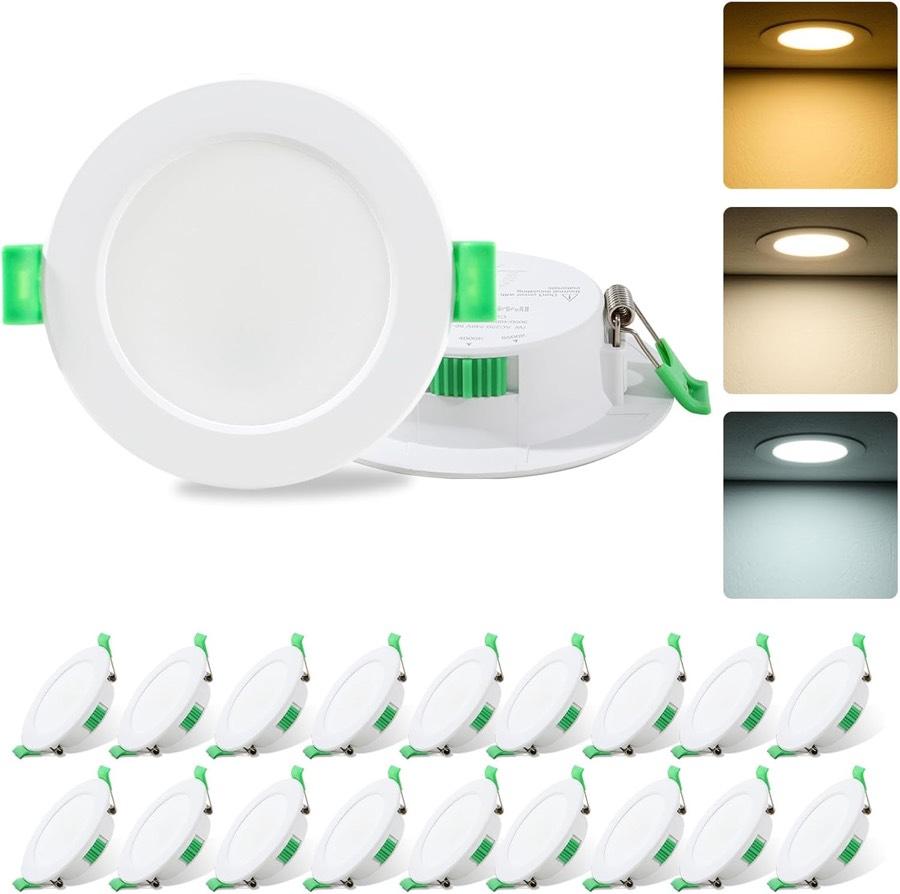 20er LED-Einbaustrahler 3CCT, 600 lm, 24 mm