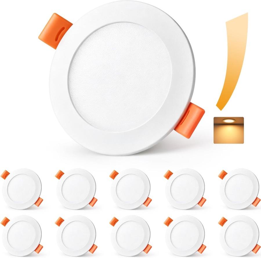 YindaLux 10er LED-Einbaustrahler 2700 K