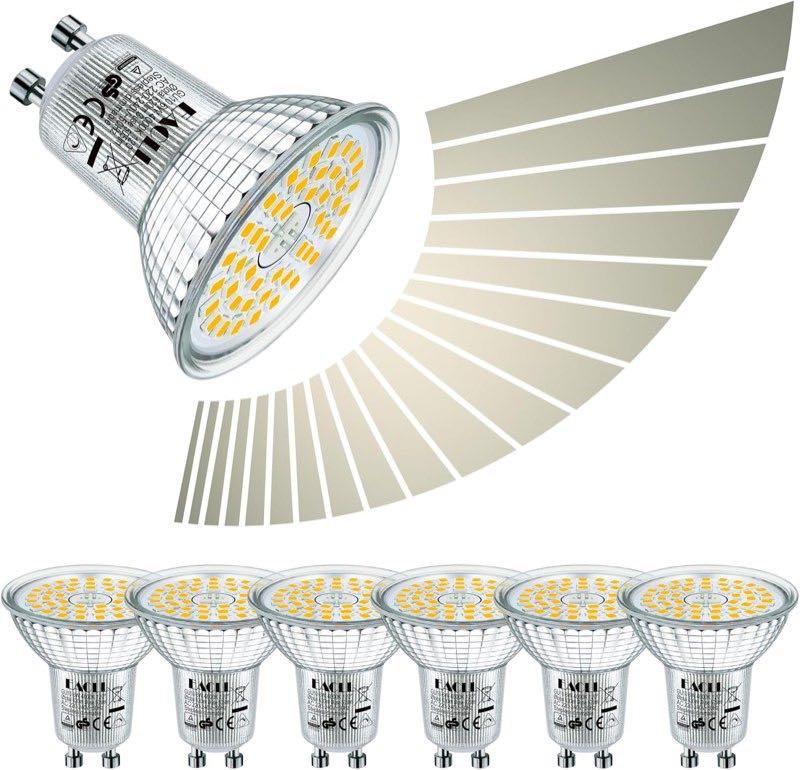 EACLL GU10 6 W Neutralweiß, 6er-Pack