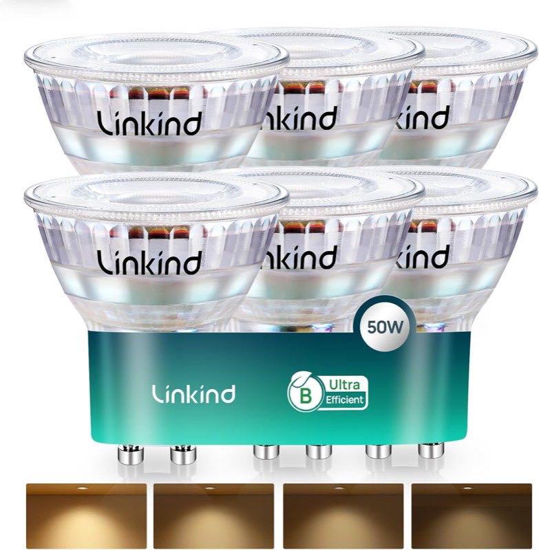 Linkind GU10 2,5 W Klasse B, 6 Stück
