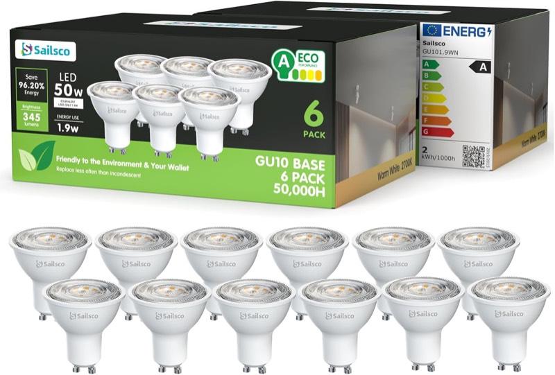 sailsco GU10 LED warmweiß, 12 Stück als Testsieger
