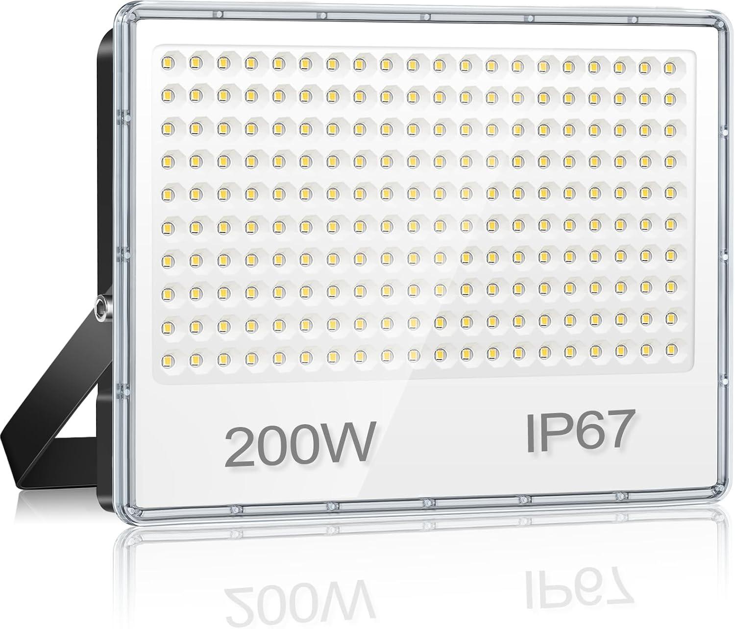 YIQIBRO YIQIBRO LED-Strahler 200 W, 20000 lm, 6500 K, IP67
