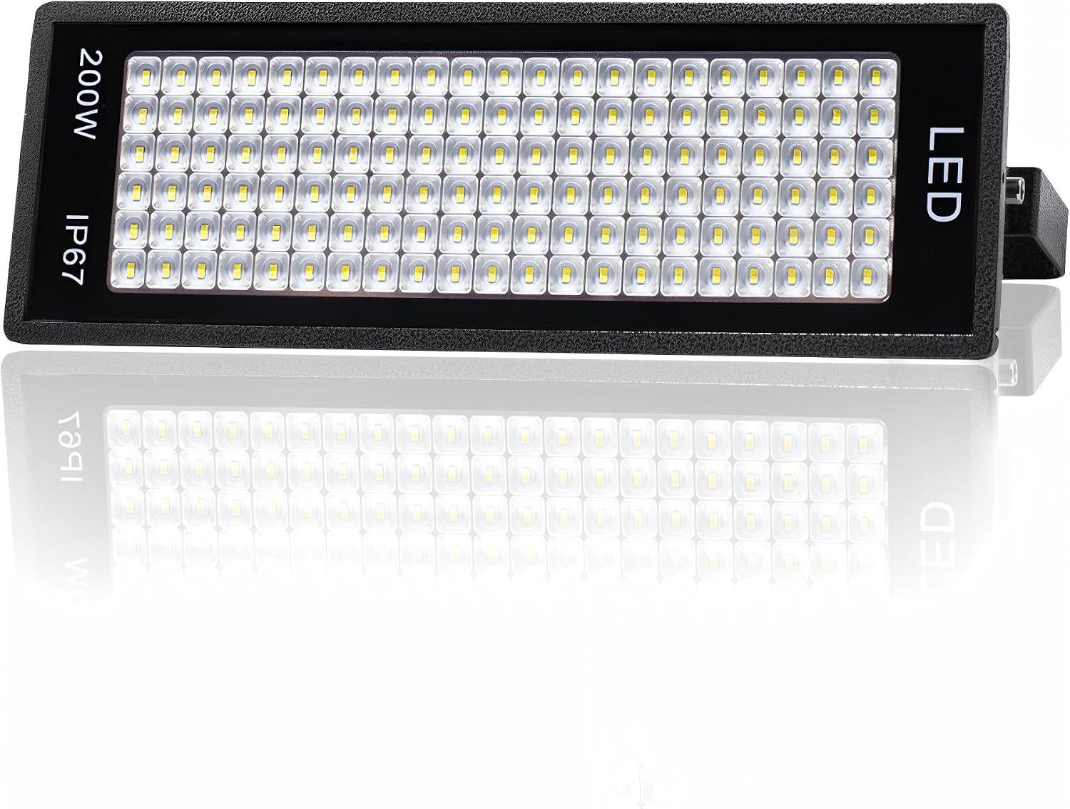 Indmird LED-Strahler 200 W, 28000 lm, 7000 K, 1,11 kg
