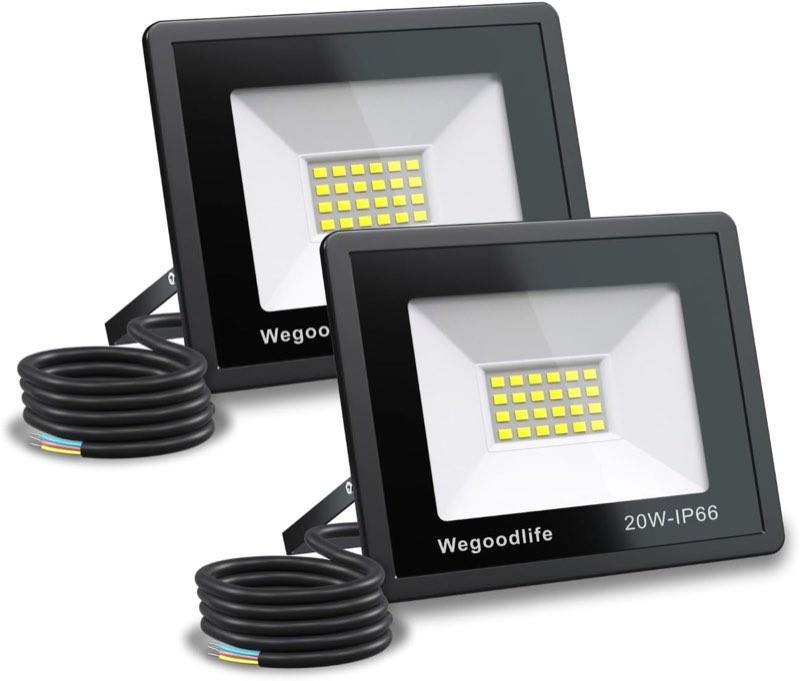 Wegoodlife 2 x 20 W, 3000 K, IP66
