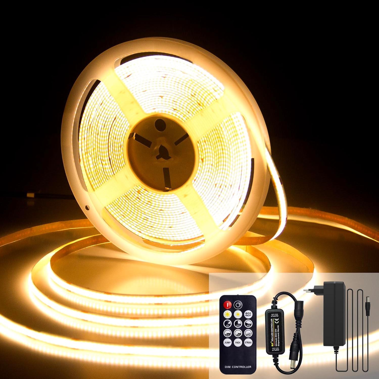 luktix COB LED-Streifen 10 m als Testsieger