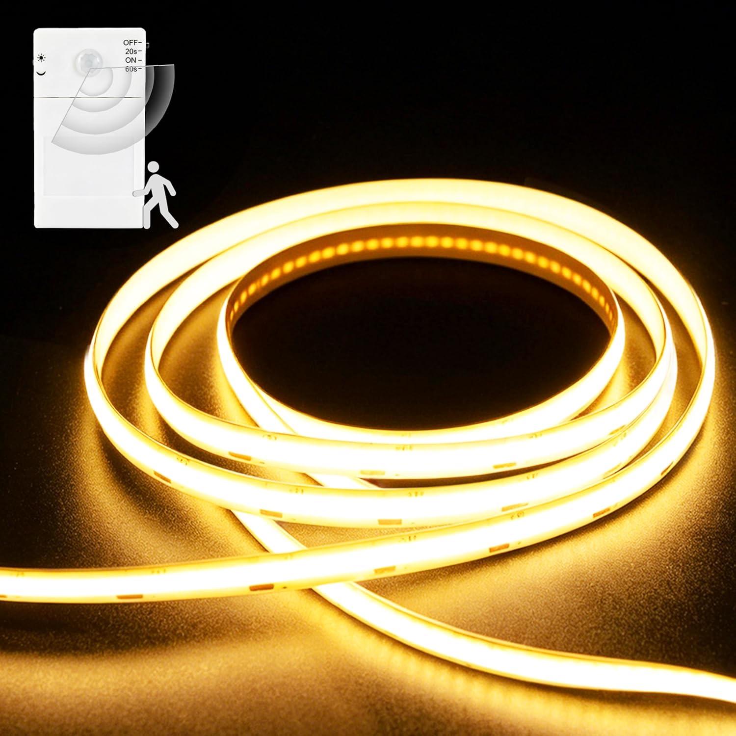 echosari COB 1 m, Batterie, Dual-PIR, 2700 K