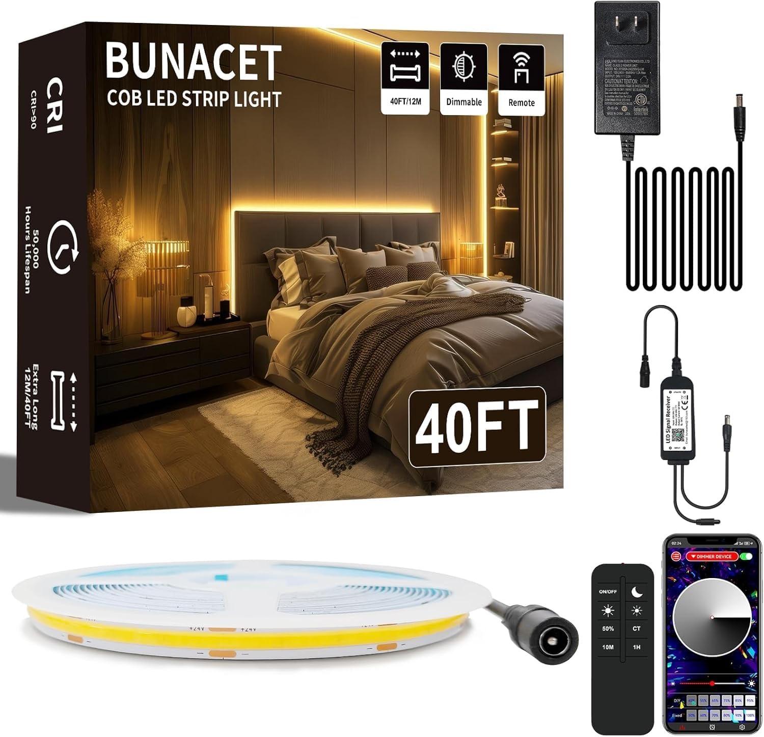 BUNACET BUNACET COB-Warmweiß 12 m 24 V