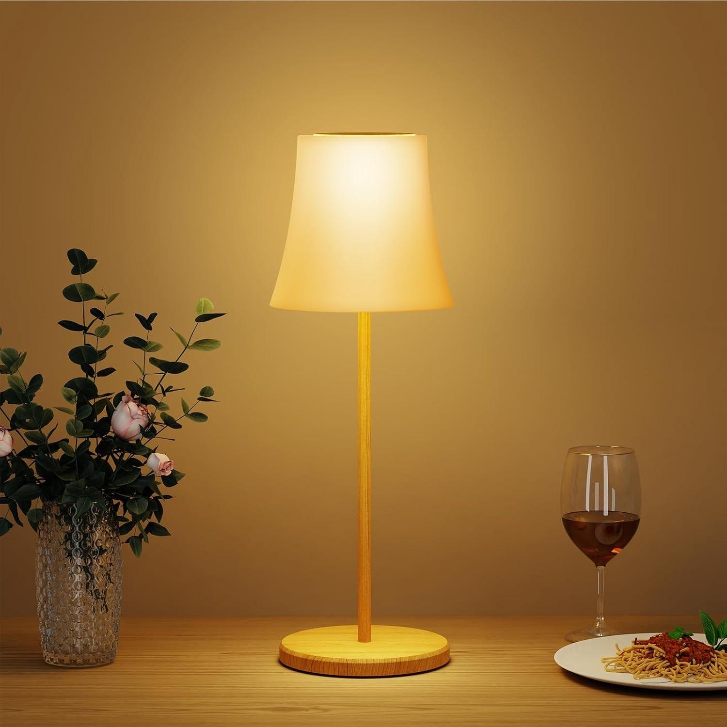 Suright LED Tischlampe Kabellos 3 Weißtöne & RGB IP54