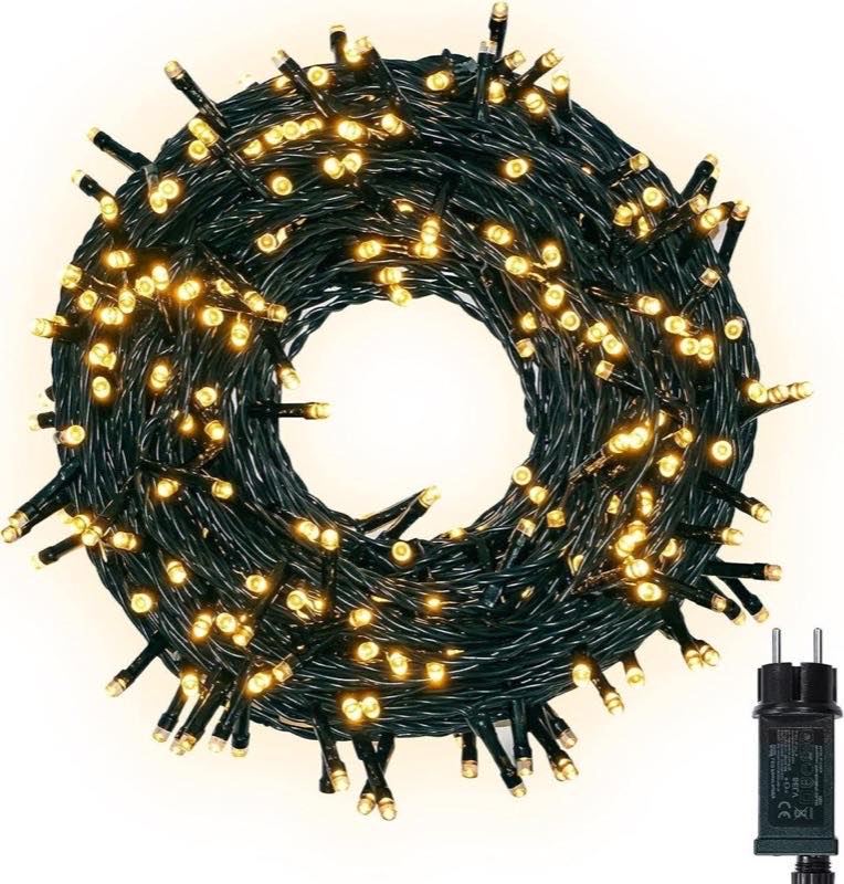 PUTARE LED-Lichterkette, 30 m, 300 LED, IP44, 2700 K