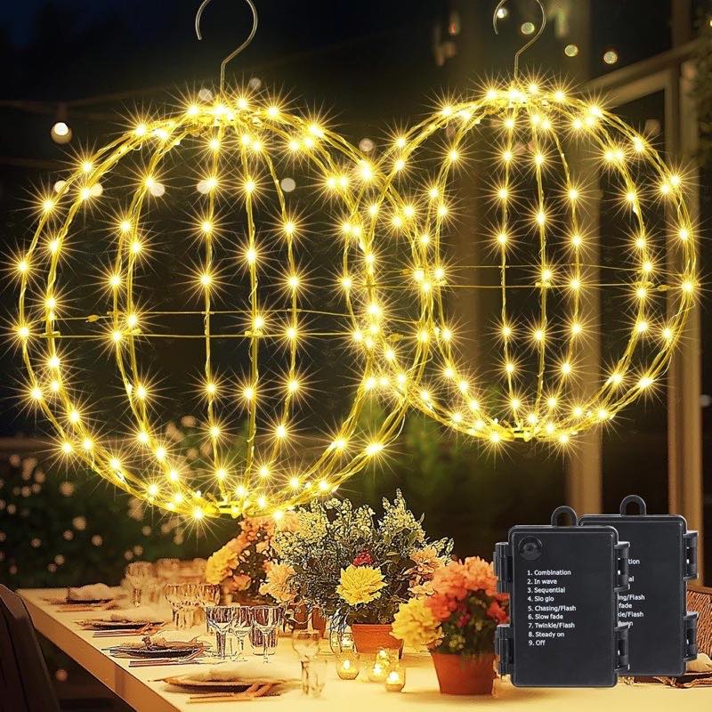 Joomer LED-Leuchtkugeln, Ø 33/28 cm, Batterie, IP44